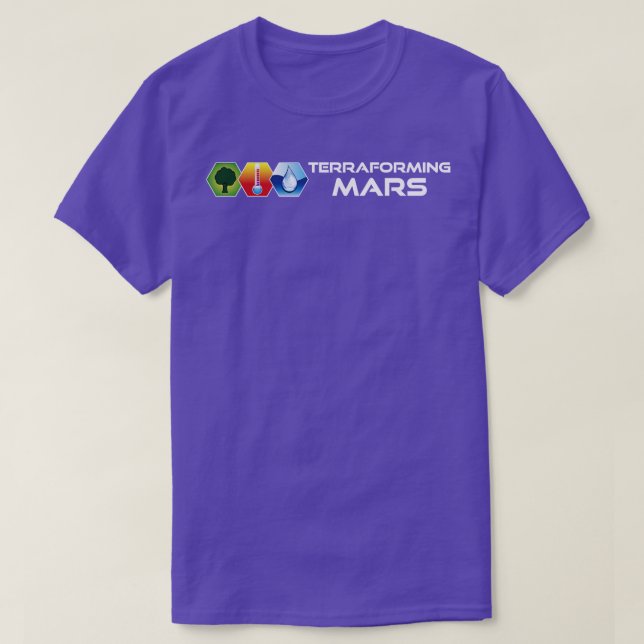 Camiseta Ícones de cores de Marte Transformante (Frente do Design)