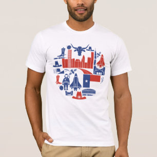 Camiseta Ícones de Houston Texas