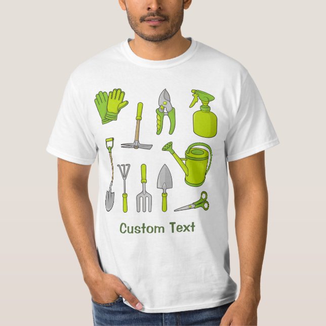 Camiseta Ícones de jardinagem (Frente)