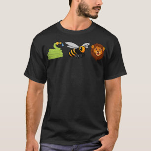 Camiseta Ícones de leões de abelhas Engraçados Os Hoes Engr