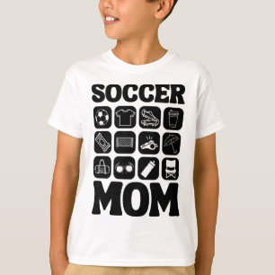 Camiseta Ícones de Mãe de Futebol Esencial de Futebol _2