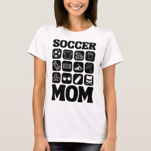 Camiseta Ícones de Mãe de Futebol Essencial de Futebol _2