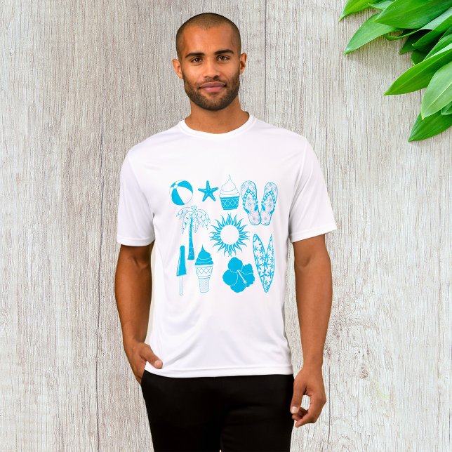 Camiseta Ícones de Sumário Ativo (Criador carregado)