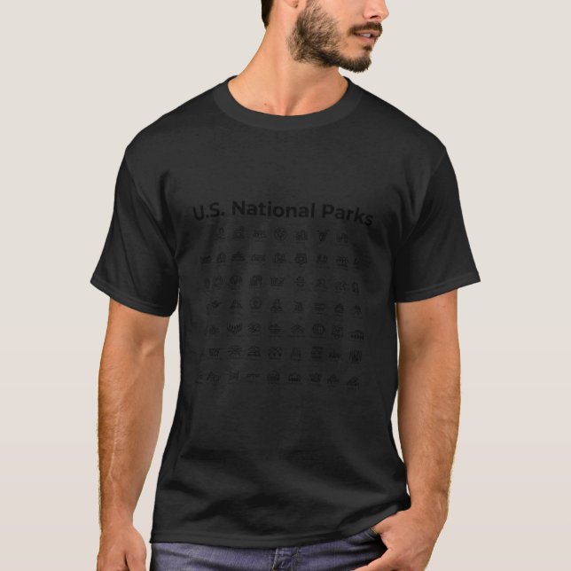 Camiseta Ícones do Parque Nacional (Frente)