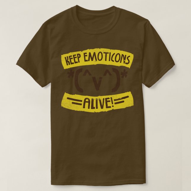 Camiseta Ícones do teclado (Frente do Design)
