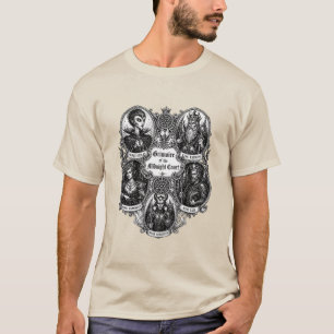 Camiseta Ícones Infernais O Grimório Gótico
