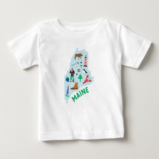 Camiseta Ícones Maine (Frente)