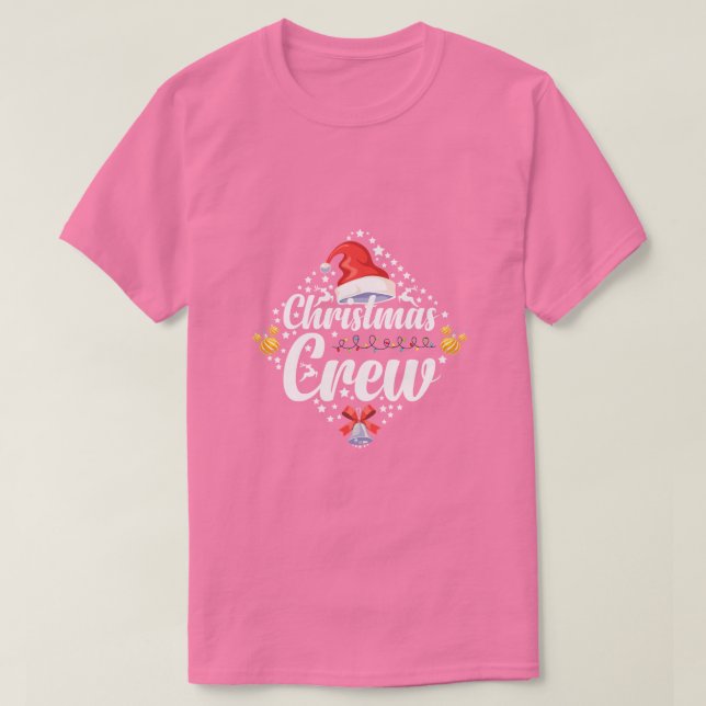 Camiseta Ícones Natalinos Divertidos Elementos Festivos (Frente do Design)