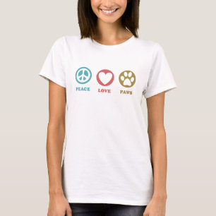 Camiseta Ícones redondos Palmas de amor para a paz