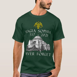 Camiseta Ícones romanos do Museu da Igreja de Santa Sofia