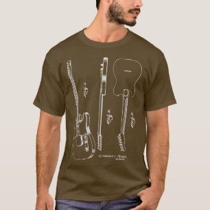 Camiseta Iconic 1951 Vintage Guitar Patent Music Player