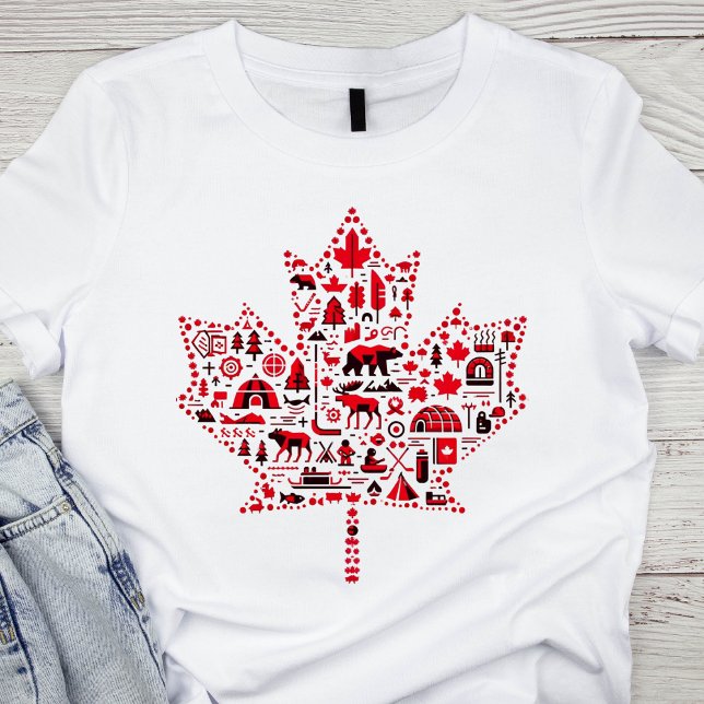 Camiseta Iconic Canadian Maple Leaf (Criador carregado)