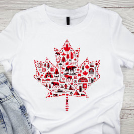 Camiseta Iconic Canadian Maple Leaf