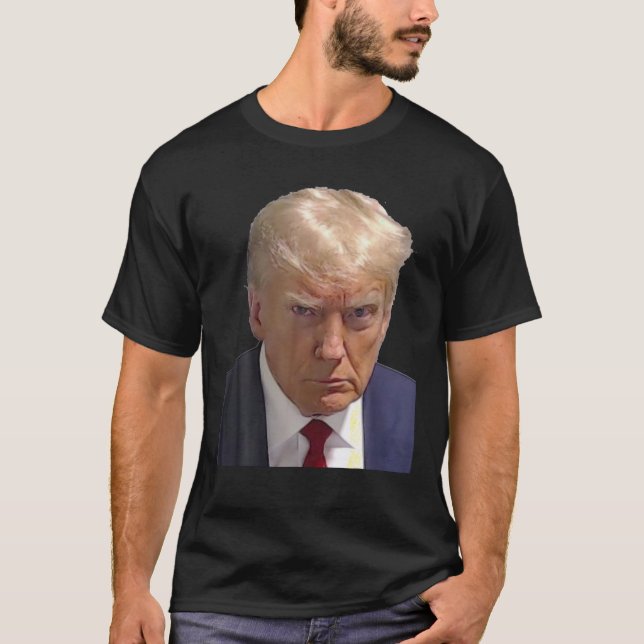Camiseta Iconic Donald J Trump Mugshot Fulton County Georgi (Frente)