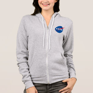 Camiseta Iconic NASA Women's Zip Up Hoodie (Cinza Mercúrio)