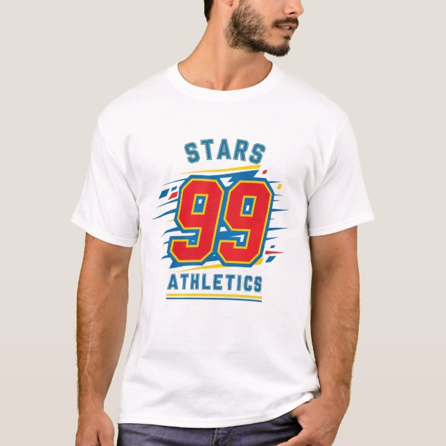 Camiseta Iconic Número 99 - Esportes Negros (Frente)
