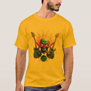 Camiseta Iconic Rock Vibes: Caveira e Crossbones