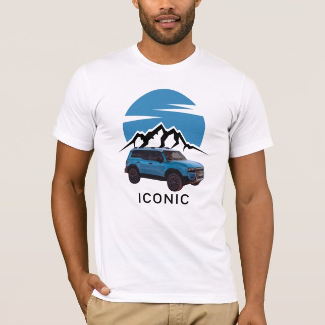 Camiseta Icônica Design de Retrô de Veículos Exteriores (Frente)