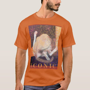 Camiseta Icônico Cat Painting Tee Ginger Tom Cat Kitten