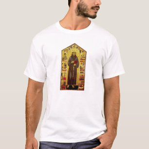 Camiseta Iconografia medieval de Francisco de Assis do