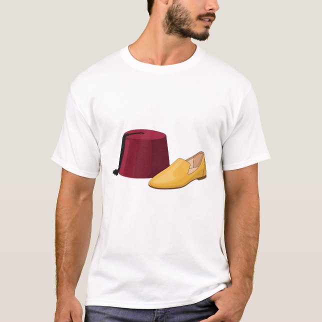 Camiseta Icons of Morocco: The Babouche & Tarbouche  (Frente)
