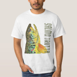 Camiseta Ictiologia De Trutas Marrons, Pesca, Pesca De Voo