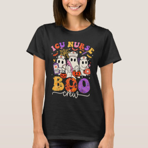 Camiseta Icu Boo Crew Costume Enfermeira Engraçada Fantasma