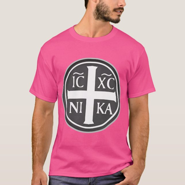 Camiseta Icxc Nika Jesus Cross (Frente)