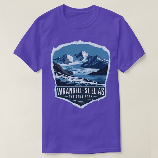 Camiseta Icy Wrangell Rua Elias National Park TShirt (Frente do Design)