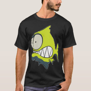 Camiseta id53-7 Piranha Amarela, Peixe, Peixe Fofo, Peixe E