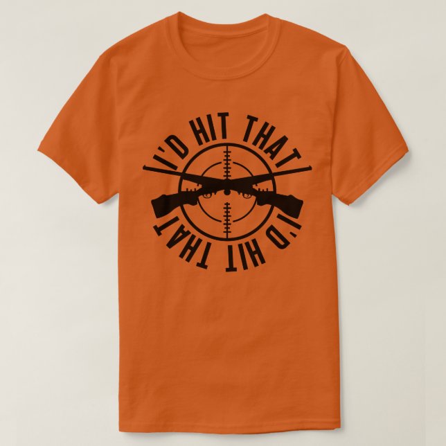 Camiseta ID Atingiu o Alvo de Clay Shoting Clay 3 (Frente do Design)
