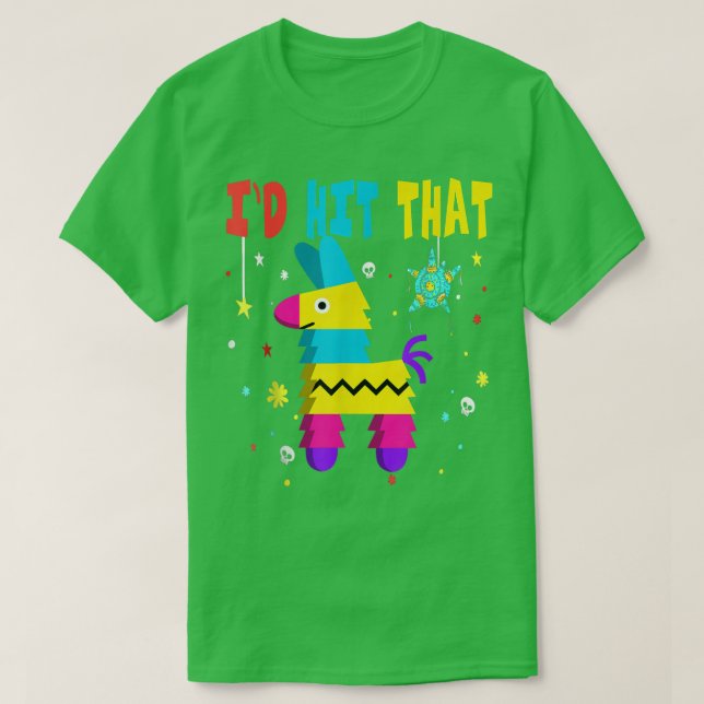 Camiseta Id Atingiu Que Pinata Permite Que Fiesta Farmer Ci (Frente do Design)