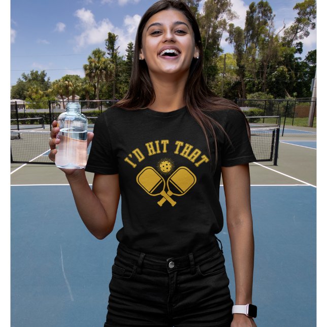 Camiseta I'd Hit That Funny Woman Pickleball  (Criador carregado)