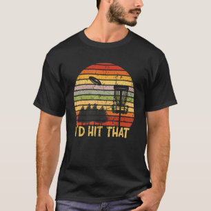 Camiseta Id Preferencialmente Be Disk Golfing Retro Frisbee