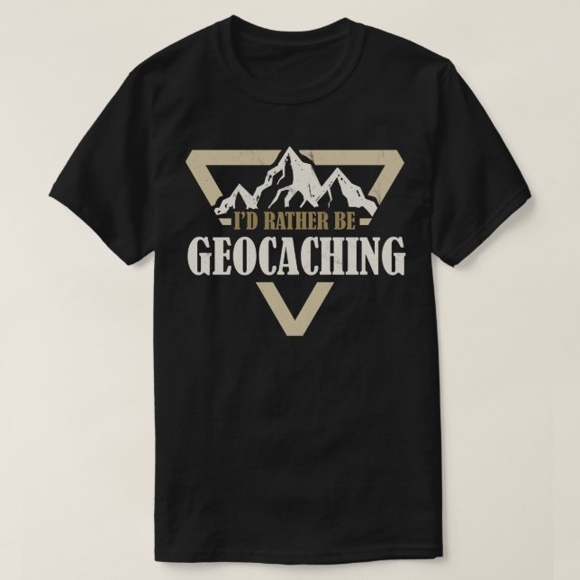 Camiseta Id Preferencialmente Be Geocaching (Frente do Design)