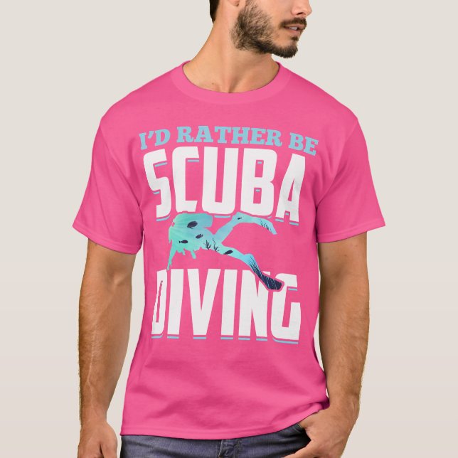 Camiseta Id Preferencialmente Be Scuba Diving (Frente)