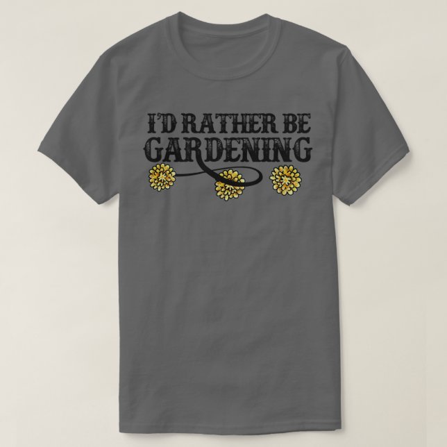 Camiseta Id preferencialmente ser jardinagem (Frente do Design)