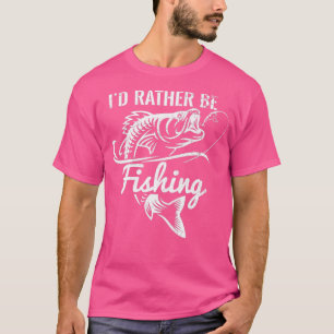 Camiseta Id Preferencialmentes Está Pescaria Engraçado Pesc