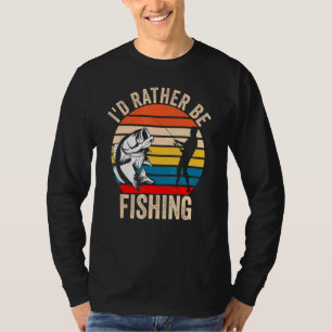 Camiseta Id Preferencialmentes Estão Pescando - Peixes Do E