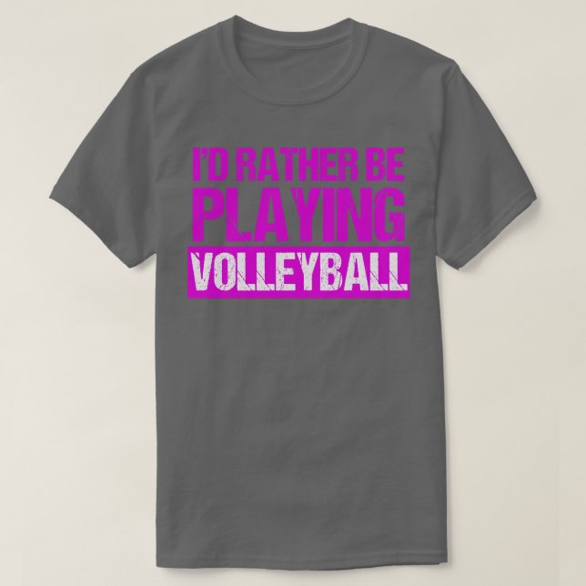 Camiseta Id Preferencialmentes Jogando Voleibol (Frente do Design)