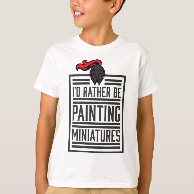Camiseta Id Preferencialmentes São Miniaturas De Pintura En (Frente)