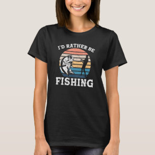 Camiseta Id Preferencialmentes São Peixes De Barco De Pesca