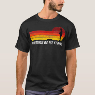 Camiseta Id Preferencialmentes São Pesca De Gelo Engraçada