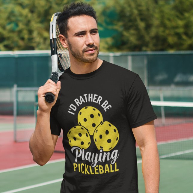 Camiseta I'd Rather Be Playing Pickleball funny Pickleball (Criador carregado)