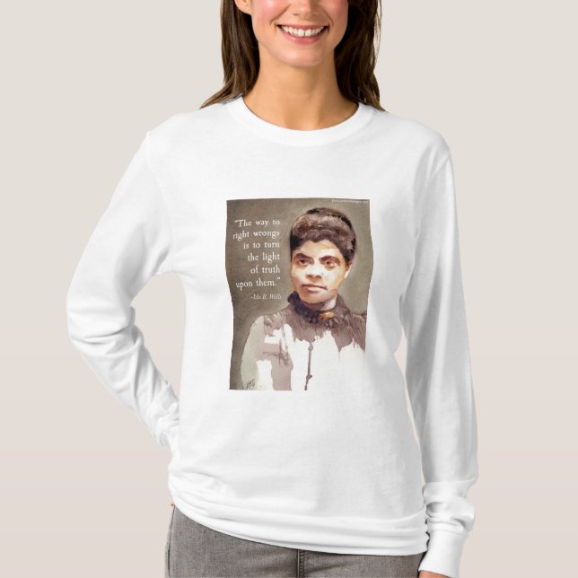 Camiseta Ida B Wells E Citação "Verdade" (Frente)