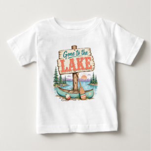 Camiseta Ida para a aventura de canoa no lago ao pôr do sol