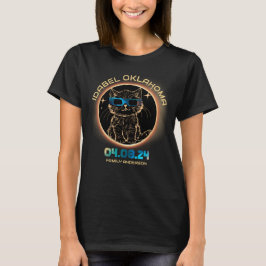 Camiseta Idabel Oklahoma Total Solar Eclipse 2024 Cat Lover