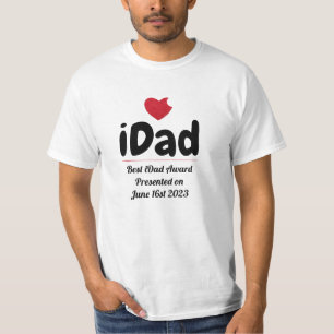 Camiseta IDad,Melhor Prêmio do Pai,Personalizado+Pais+Dia