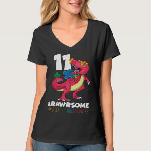 Camiseta Idade 11 Nascer de Nascimento do Dinossauro