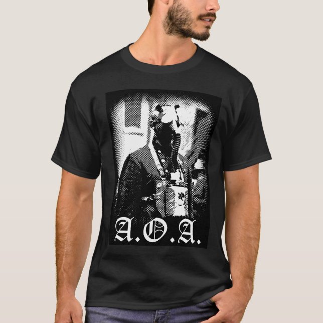 Camiseta Idade da máscara de gás da agressão (Frente)